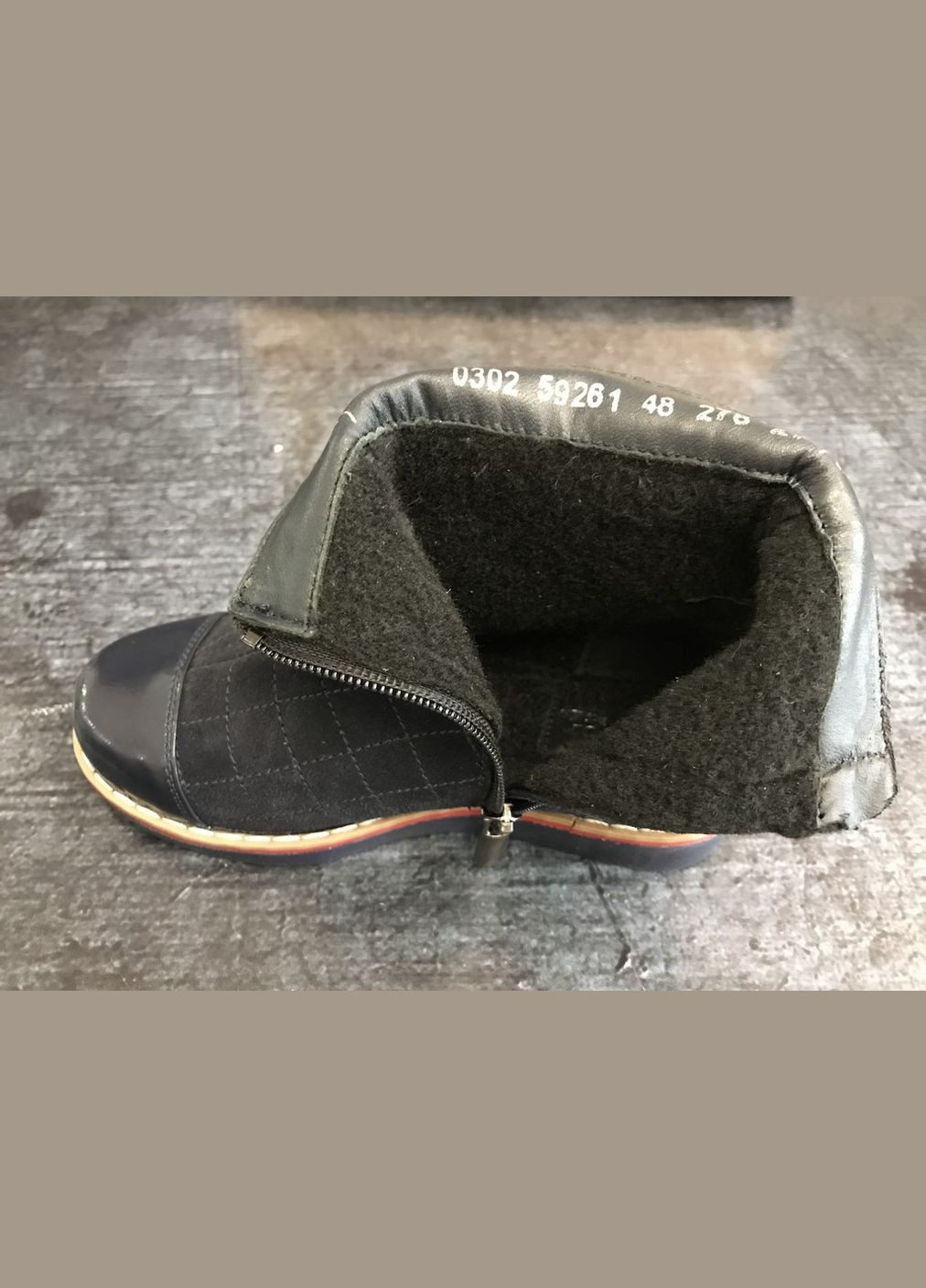 Синие повседневные осенние ботинки в комбинации натуральной замши и кожи. Bistfor