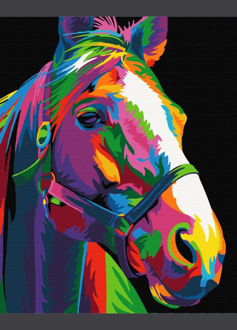 Картина по номерам " Радужный скакун " 40x50 см Brushme (371919430)