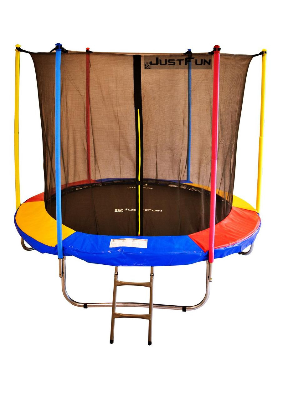Батут 305см Multicolor внутренняя сетка + стремянка No Brand (352011012)