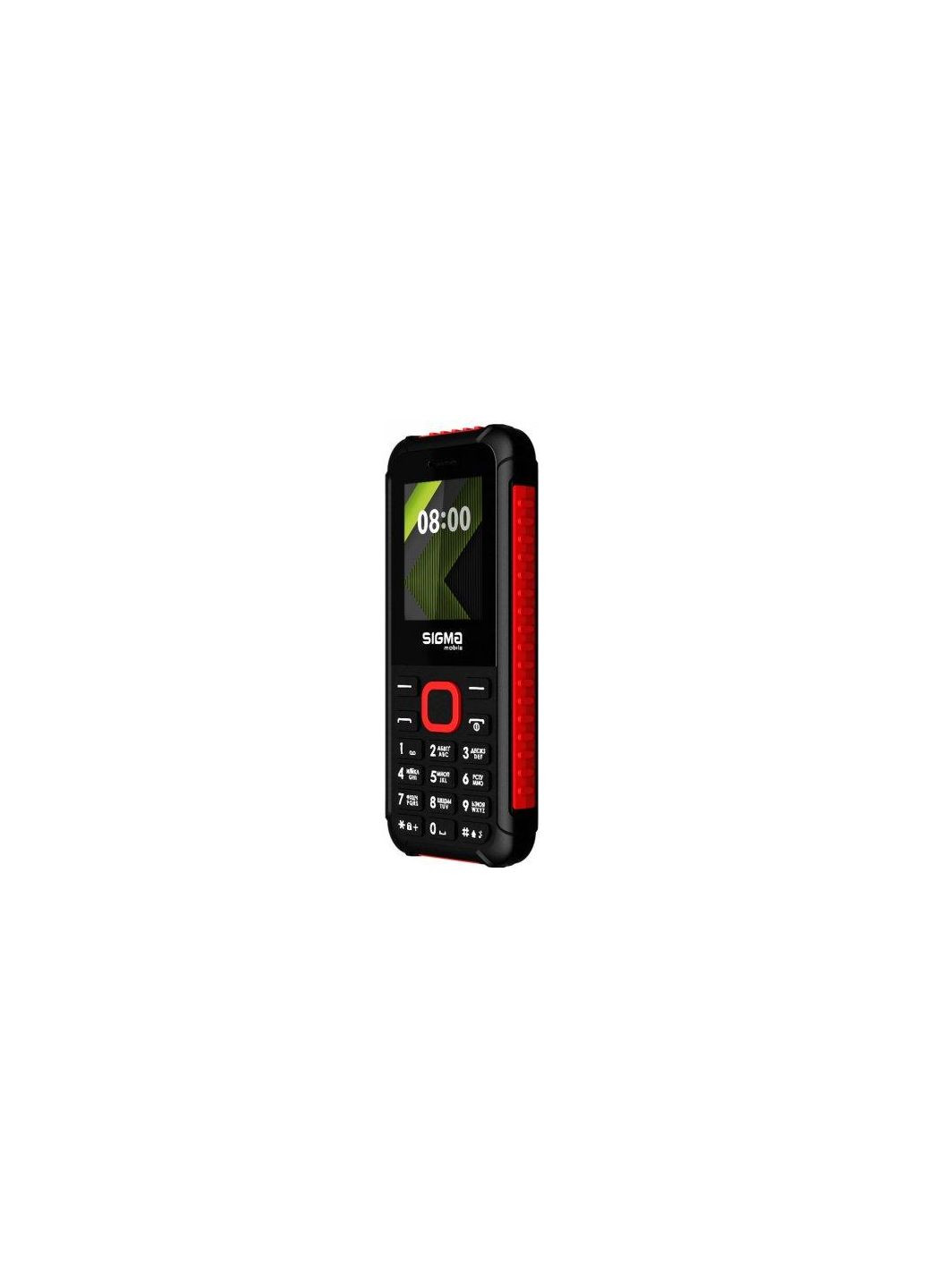 Кнопочный мобильный телефон mobile Xstyle 18 Track черно - красный Sigma (279827057)