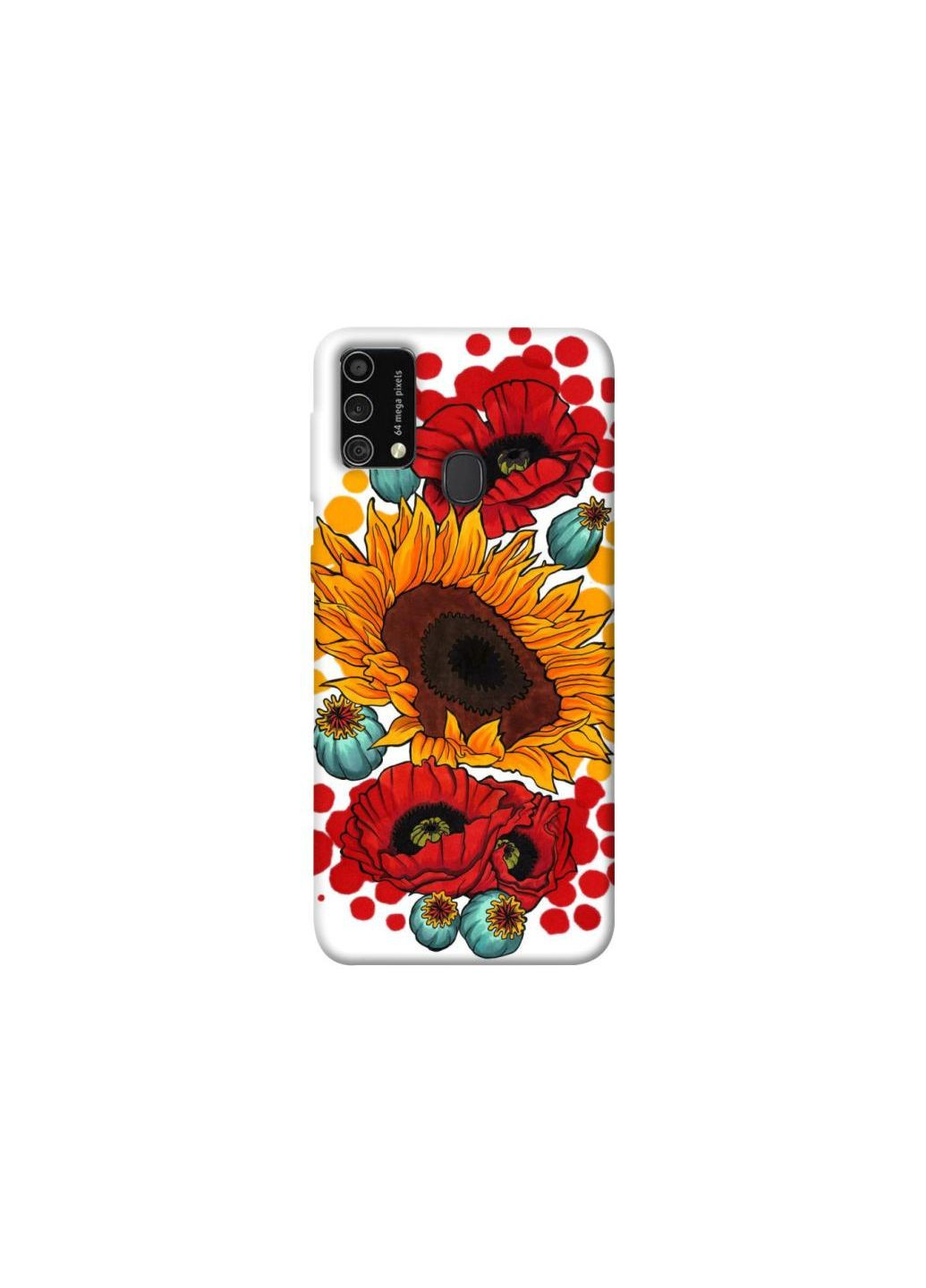 Чохол на Samsung Galaxy M21s Соняшники та маки Frontalka (351381523)