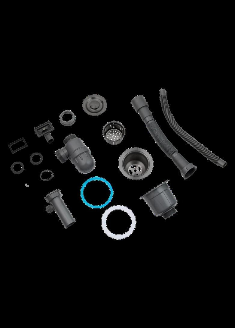 Комплект кухонної мийки Schwarze - 6350RHM PVD (3.0/1.0 мм) Kroner (336933201)