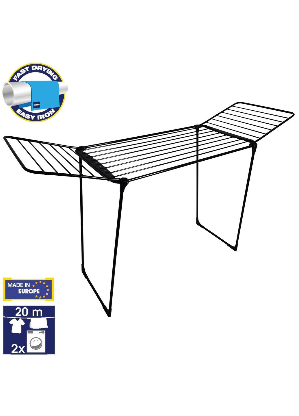 Сушилка для белья напольная Poseidon Super 20m Black (CS92254C04H) Casa Si (315936492)