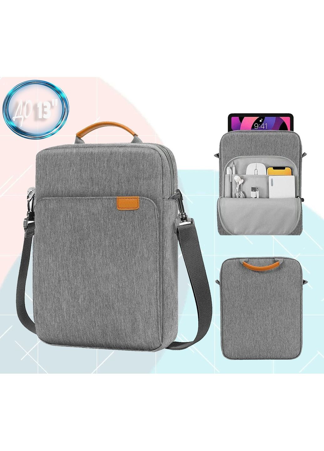 Сумка для ноутбука/планшета 13` Gray (711862) BeCover (370619705)