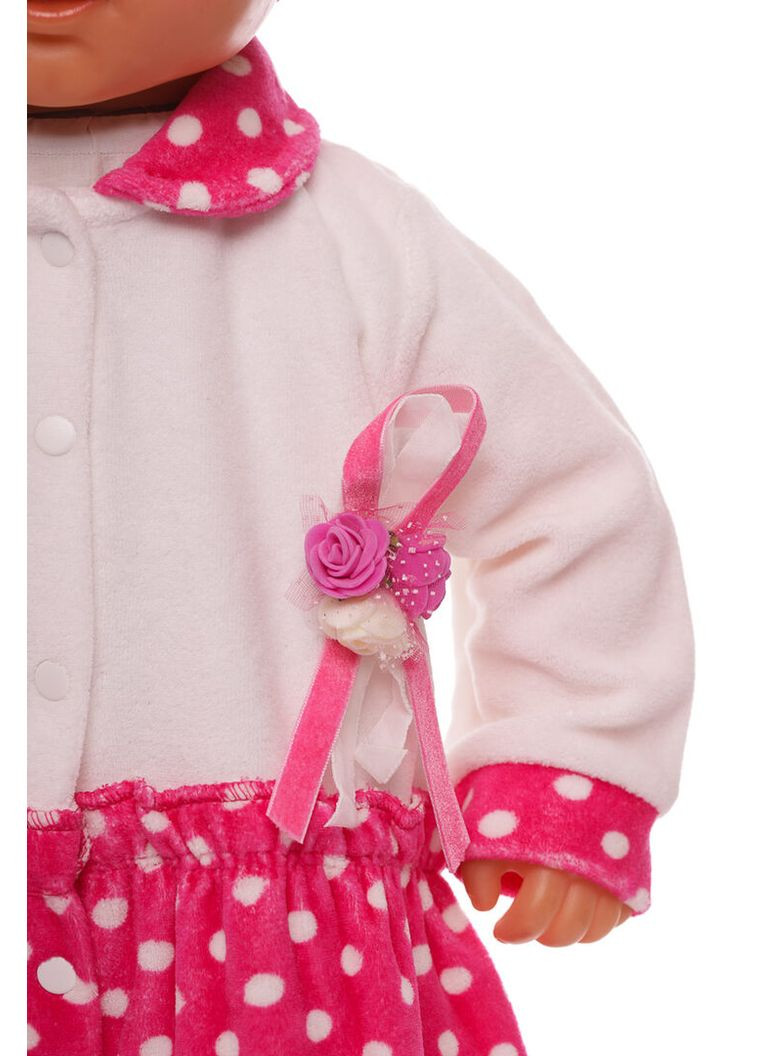 Человечек для девочки трикотажный горошек розовый 68 см (26546) BABYKROHA (297197427)