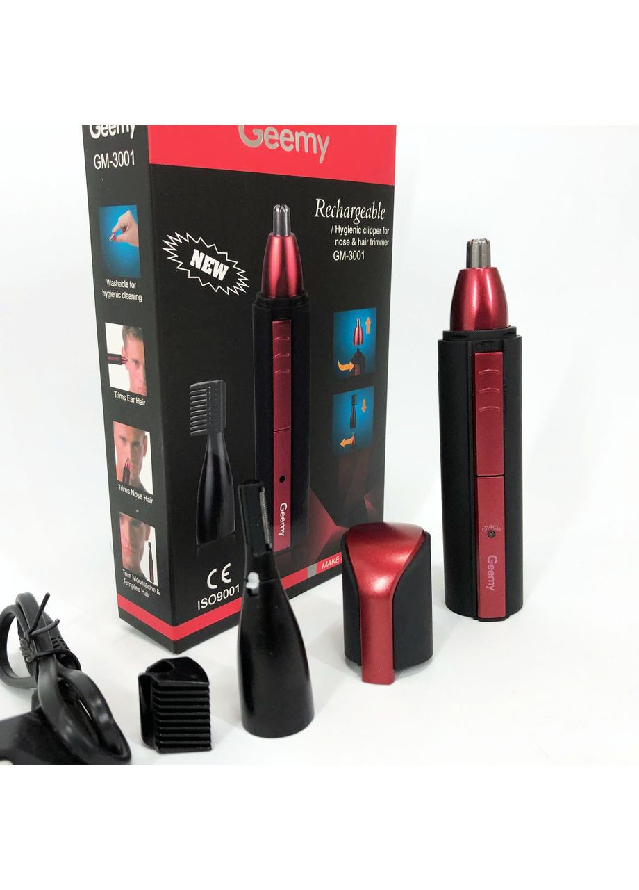 Триммер GM-3001 для носа и ушей, беспроводная электробритва, триммер для усов, триммер беспроводной Gemei (365812802)