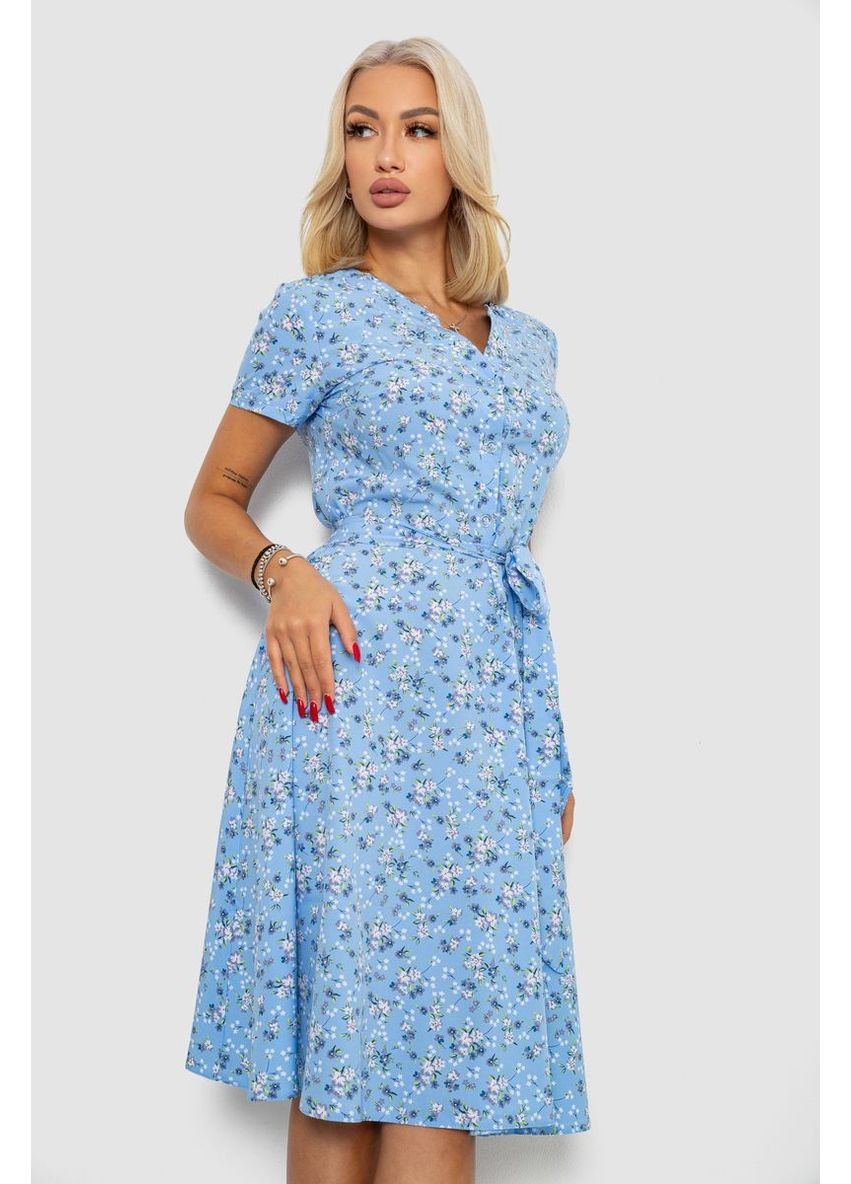 Блакитна сукня софт з принтом Sport Line