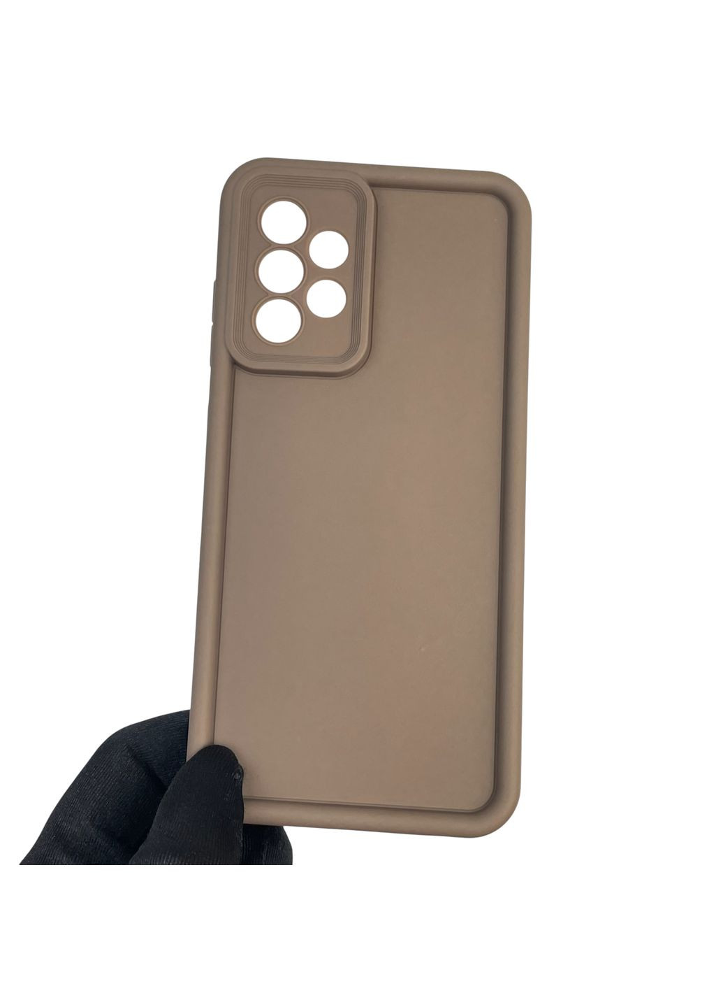 Чехол силиконовый Soft Touch для Galaxy A52 4G (SM-A525) коричневый (Полная защита камеры) Samsung (366388294)