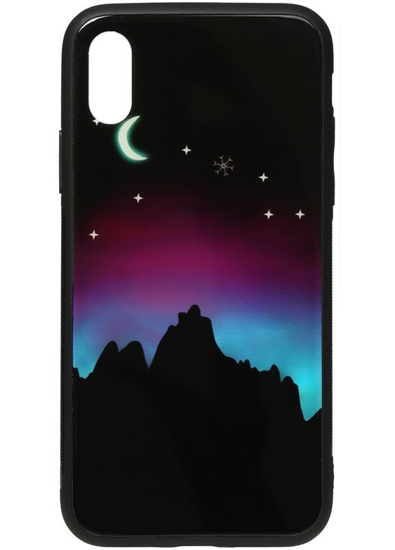 Чехол-накладка Night Light Print Glass Case Apple iPhone XS Max Young Moon Toto (301836630)