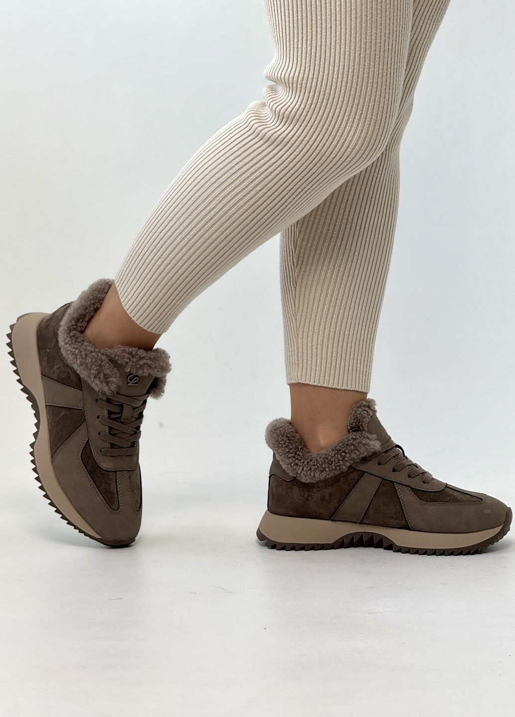 Кросівки жіночі зимові ALLSY бежеві зими (370546850)