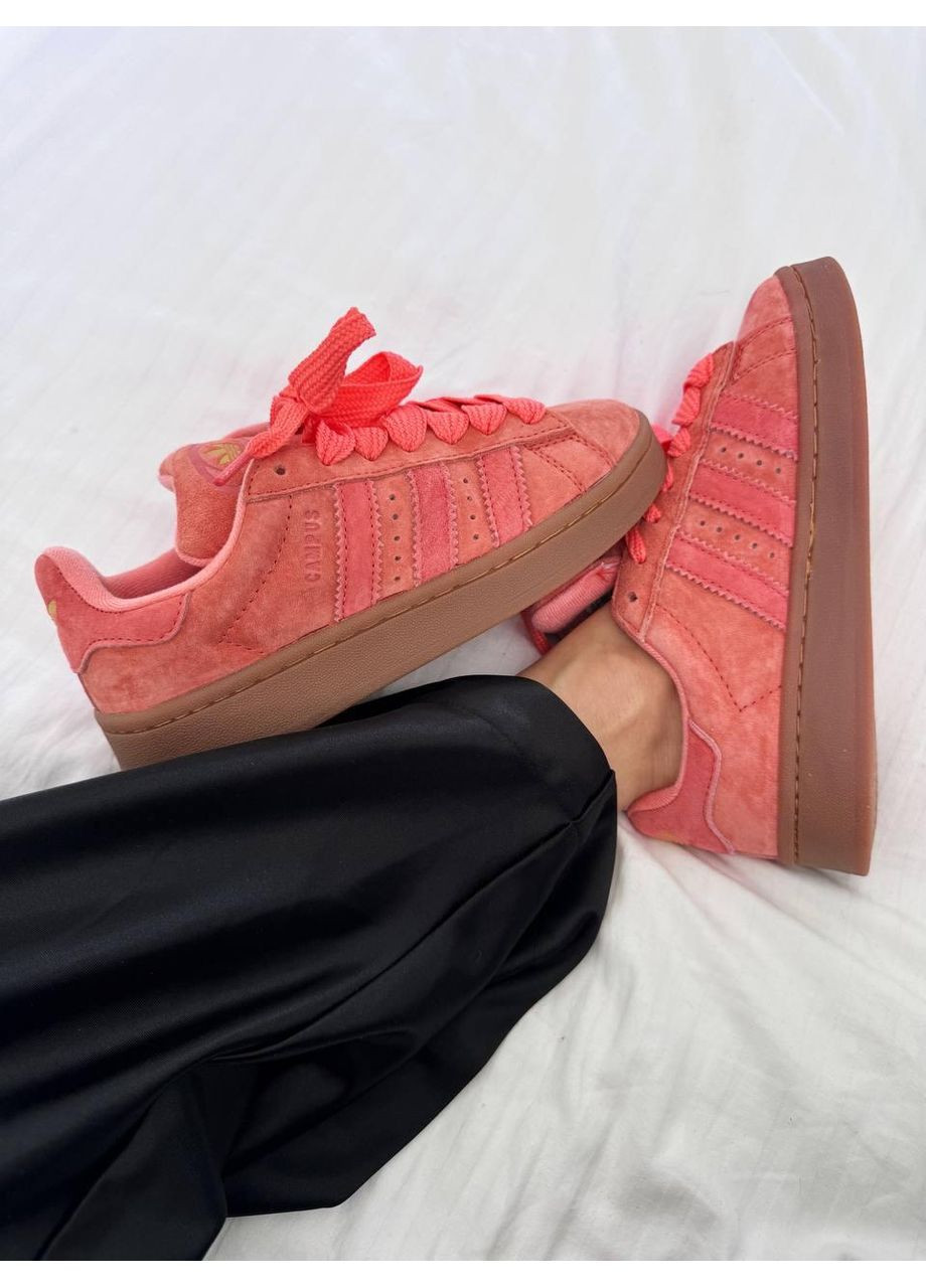 КРОСІВКИ ЖІНОЧІ ADIDAS CAMPUS PEACH GUM АДІДАС КАМПУС No Brand чорні демісезони (367171050)