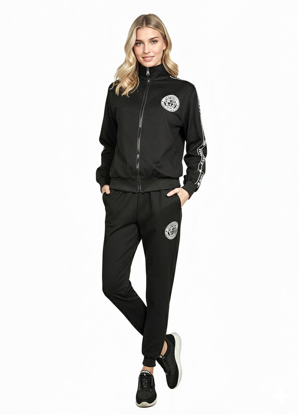 Жіночий спортивний костюм демісезонний Чорний Number Nine (363261691)