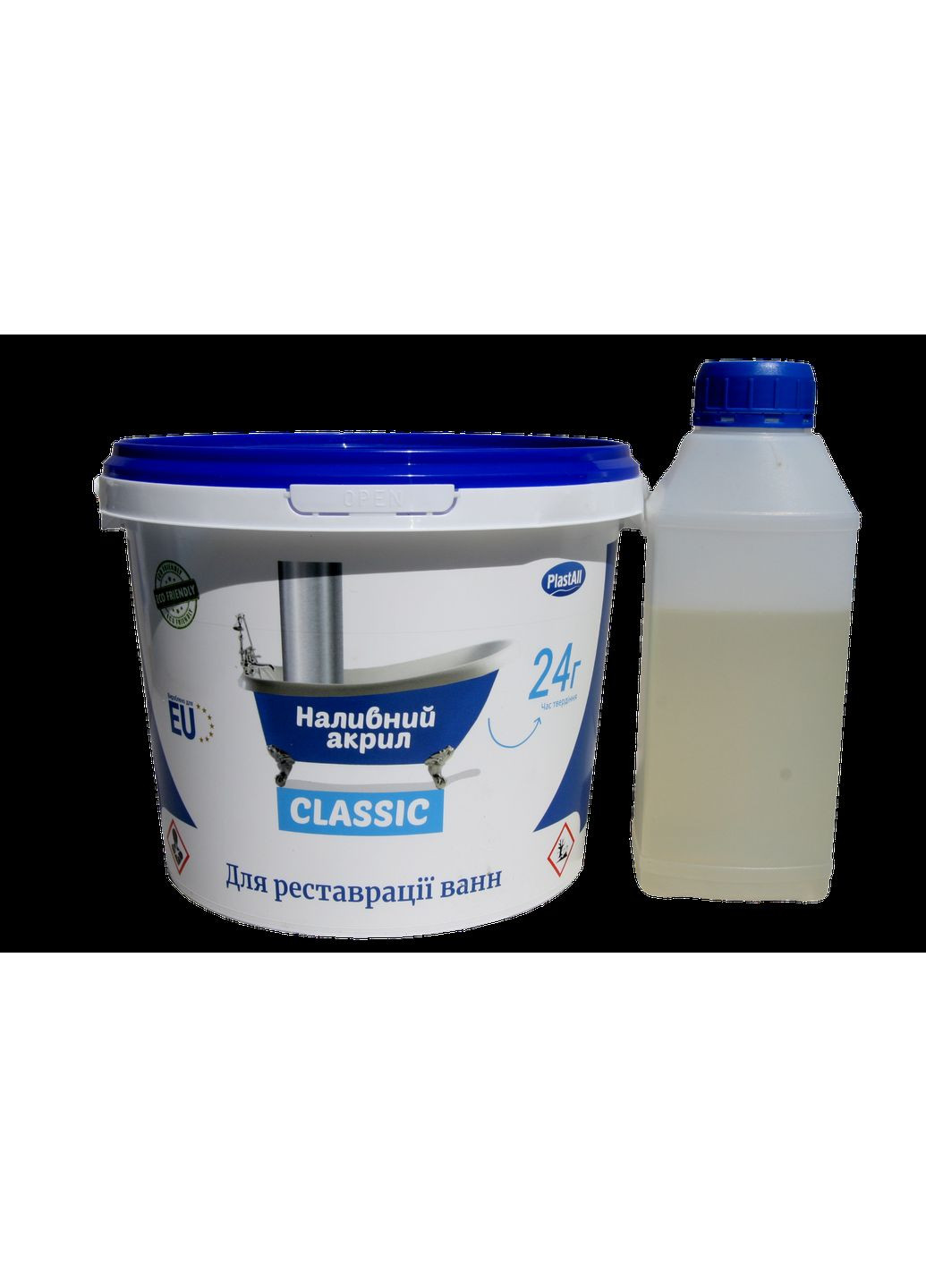 Наливний рідкий акрил для реставрації ванн (Пластол) Classic для ванни 1.2 м Plastall (363131533)