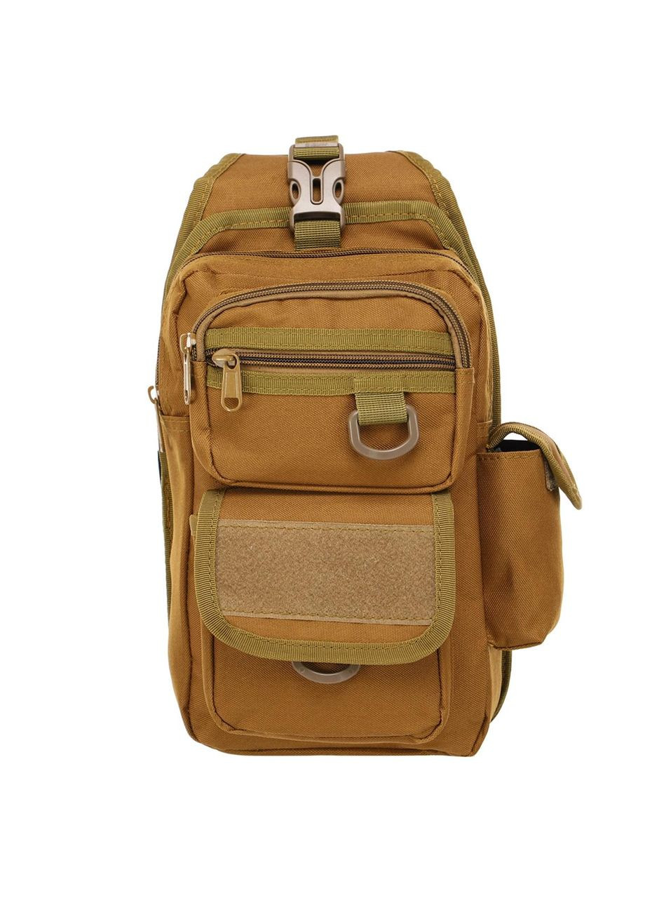 Сумка-слинг тактическая с одной лямкой (нейлон, оксфорд 900D, р-р 30х16х8см, 4л, Хаки) SILVER KNIGHT (361439356)