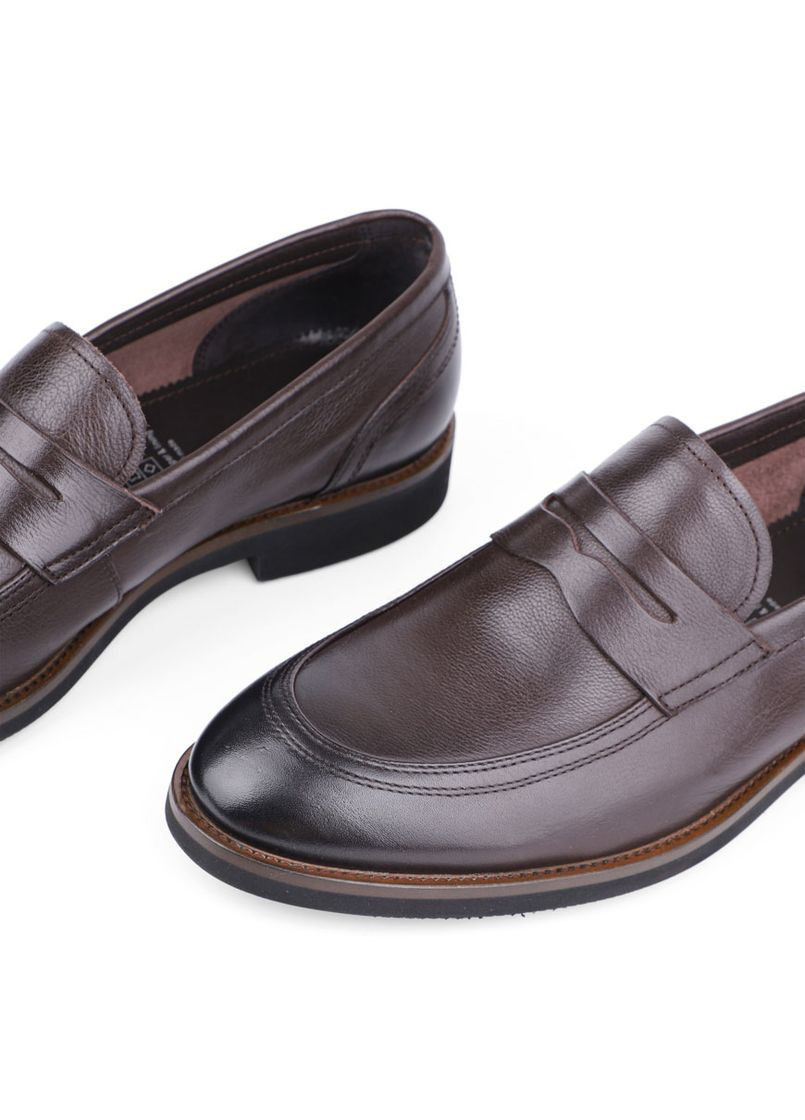 Коричневые мужские туфли d9357-11b-21 коричневый кожа Miguel Miratez