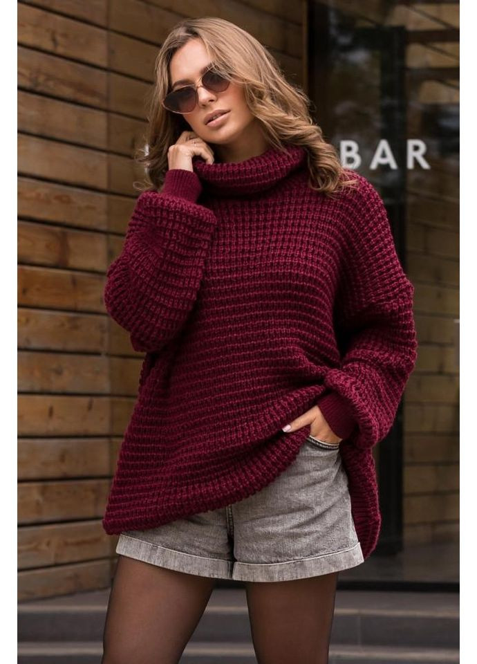 Темно-бордовый демисезонный свитер Guash