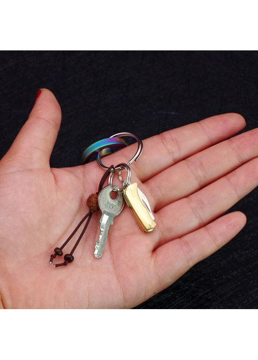 Стильний багатофункціональний брелок - складний туристичний міні-ніж з вигнутим лезом “Falcon Hook” No Brand (367038417)