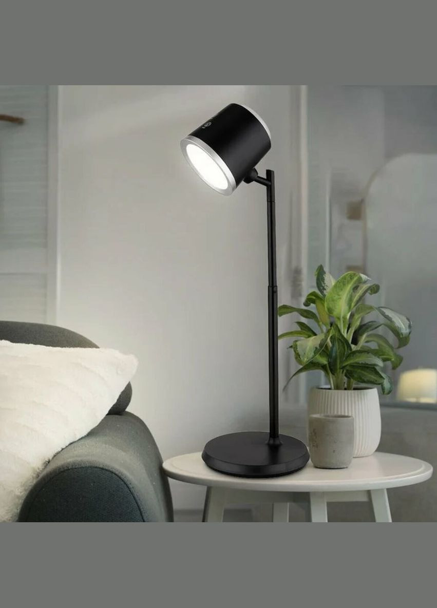 Лампа настольная светодиодная функциональная BL-1005 черная Sirius (336934703)