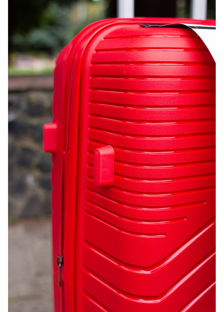 Валіза пластикова поліпропілен 100% MSB велика L, колір червоний No Brand 011 (361318341)