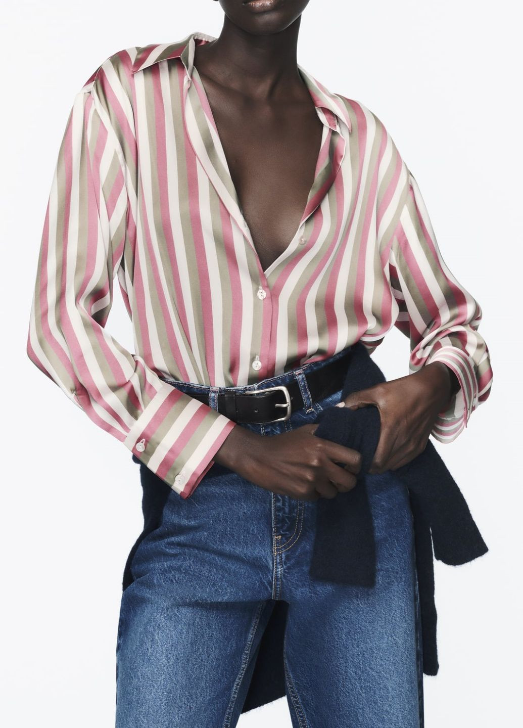 Цветная классическая рубашка в полоску Zara