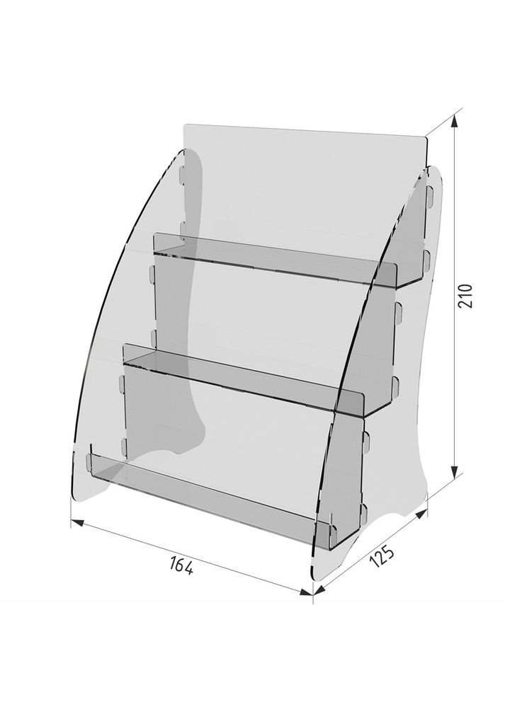 Підставка під лаки ГЛ-3-164х125х210мм Ekostar (367609600)