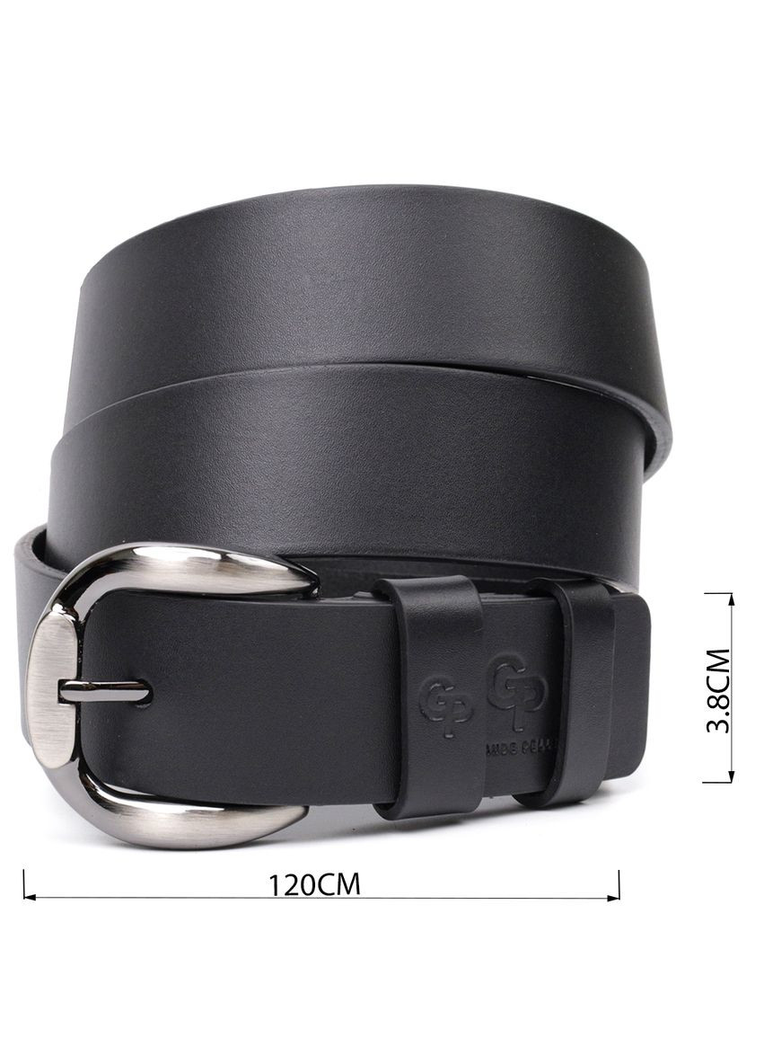 Люксовий ремінь під джинси з натуральної шкіри GRANDE PELLE чорний (sku_11691) No Brand (327819529)