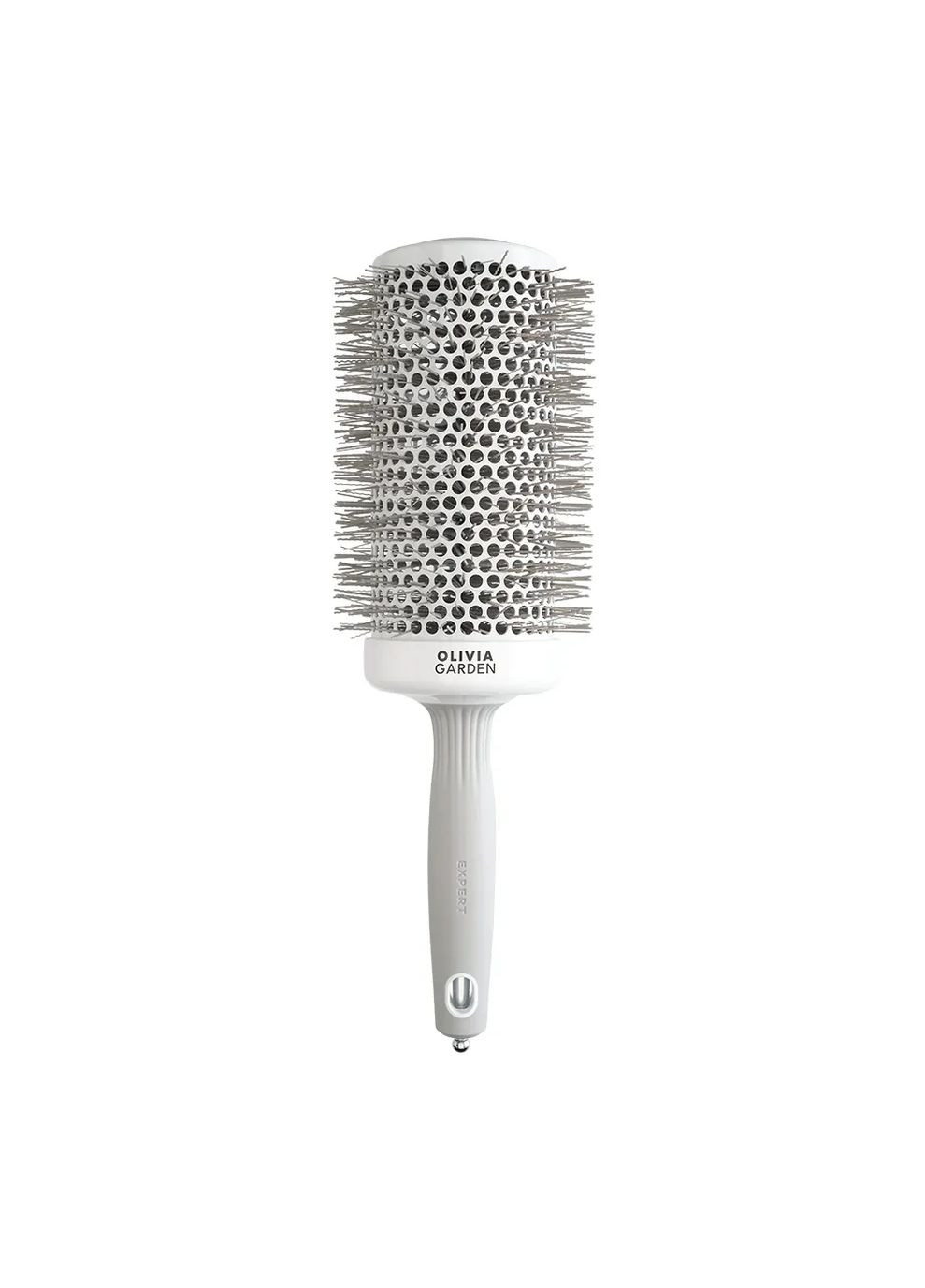 Брашинг для укладання волосся Expert Blowout Speed Wavy Bristles White&Grey 65 мм Olivia Garden (349443066)