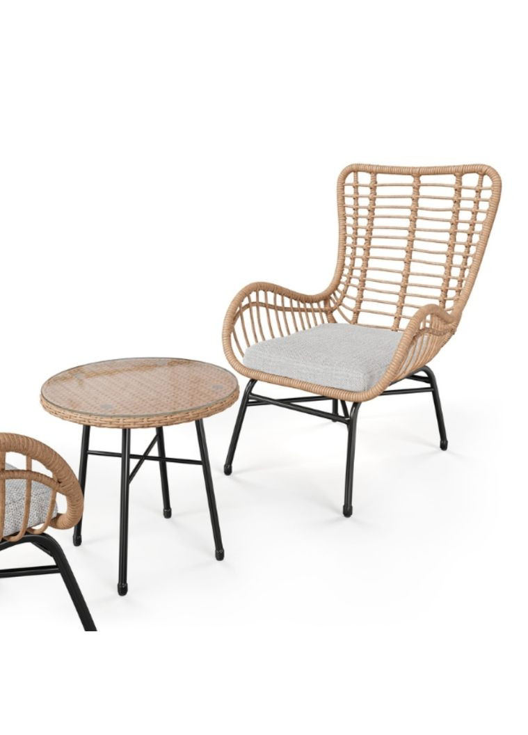 Набір садових меблів Sorrento бежевий/світло-сірий Di Volio (303126547)