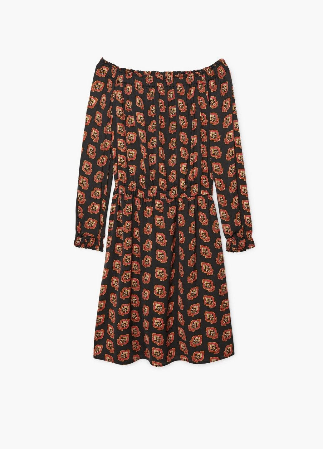 Черное кэжуал платье Mango