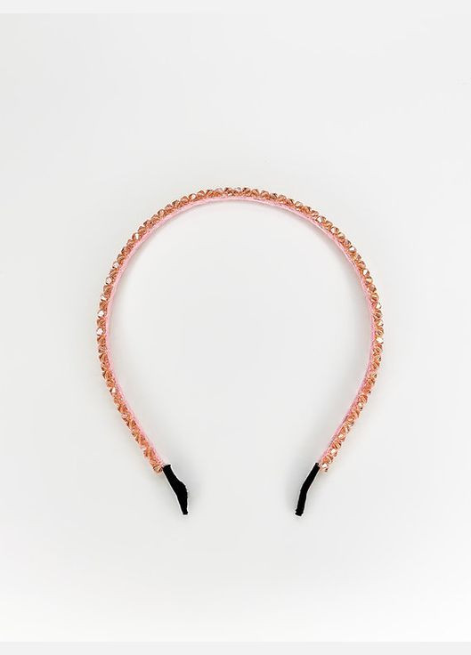 Ободок для волос с кристаллами розовый - праздничное украшение для волос для девушки Miso (293944125)