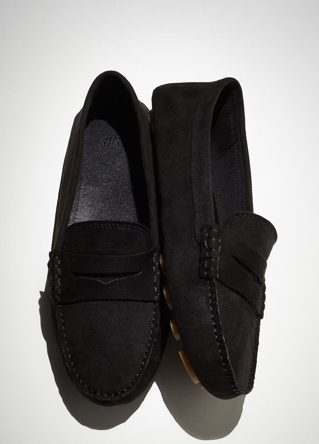 H&M Лоферы черный з искусственная кожа, швеция — демисезон (362218324)