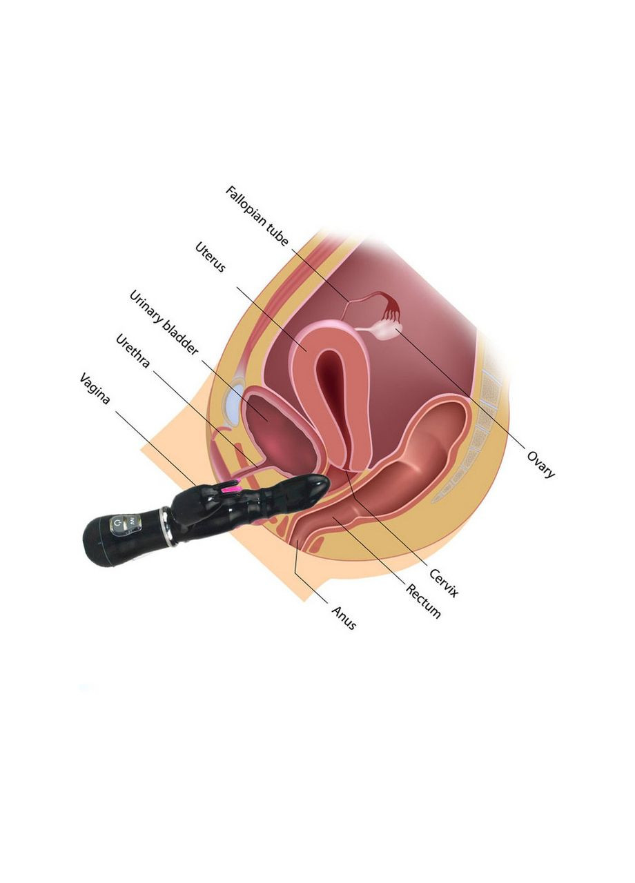 Двойной вибратор кролик черного цвета 12 режимов вибрации Bunny Vibrator China (317747694)