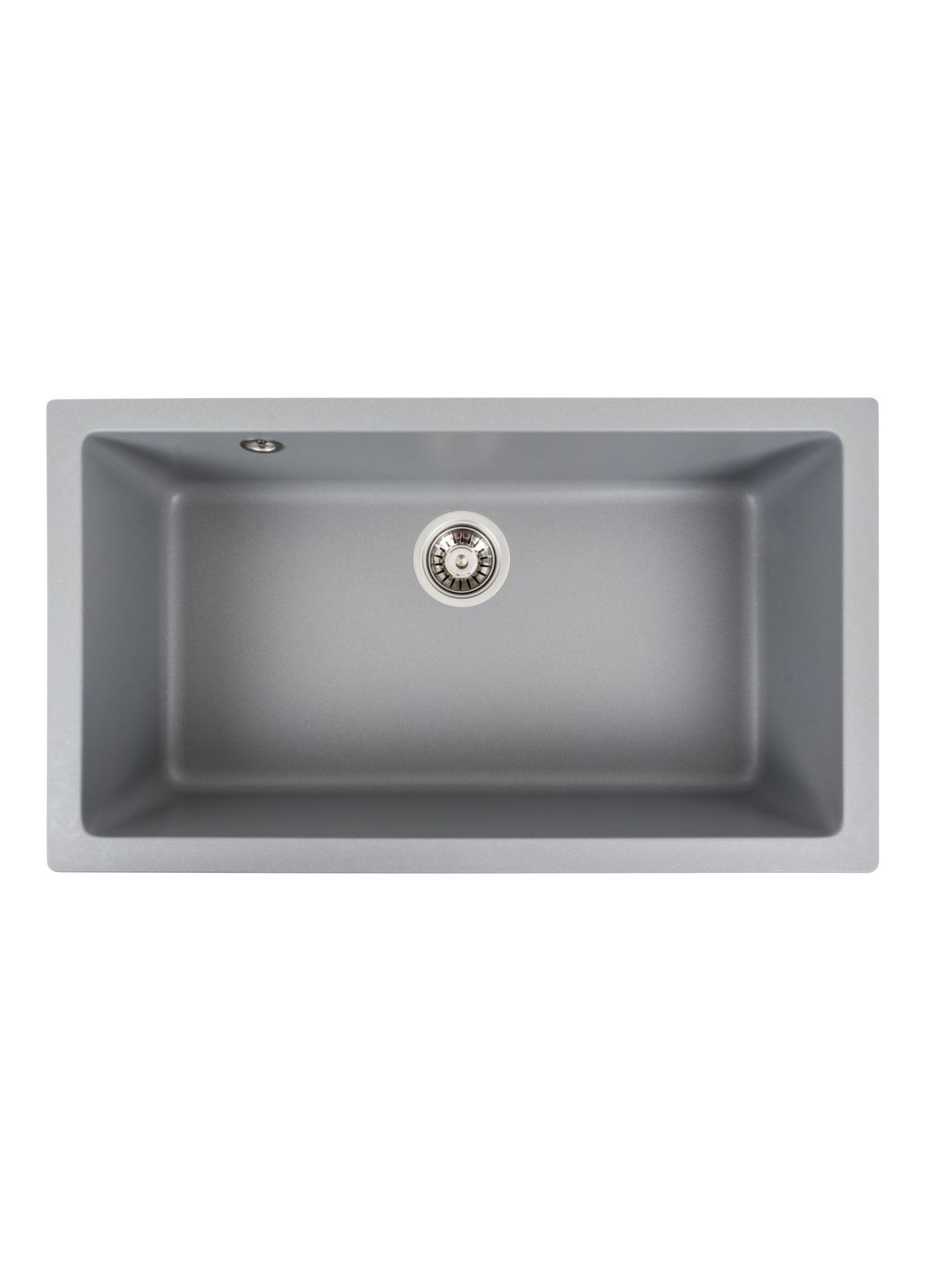 Гранітна мийка для кухні 7945 Paruana матова (сірий металік) Platinum (269795736)