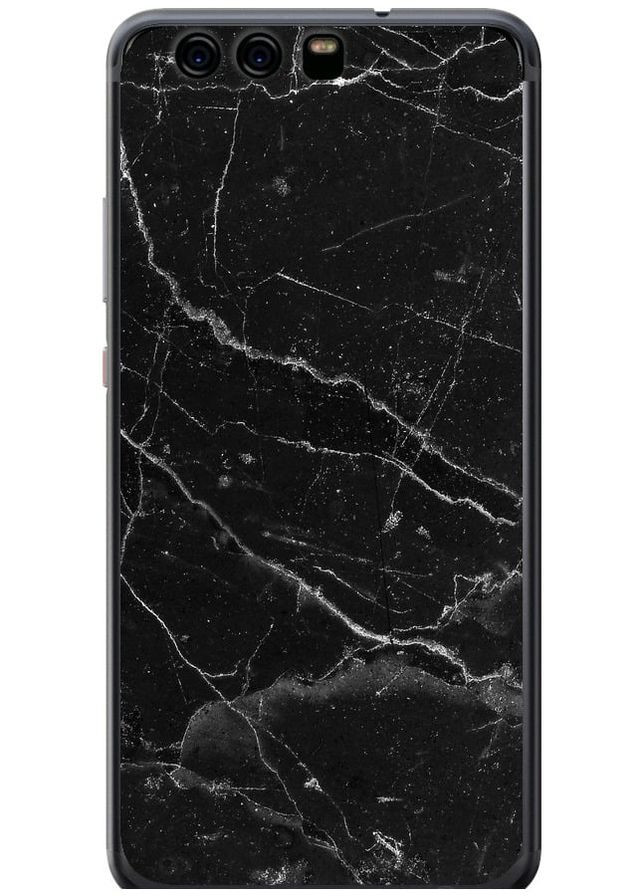 2D пластиковый чехол 'Черный мрамор v2' для Endorphone Huawei P10 (316646609)
