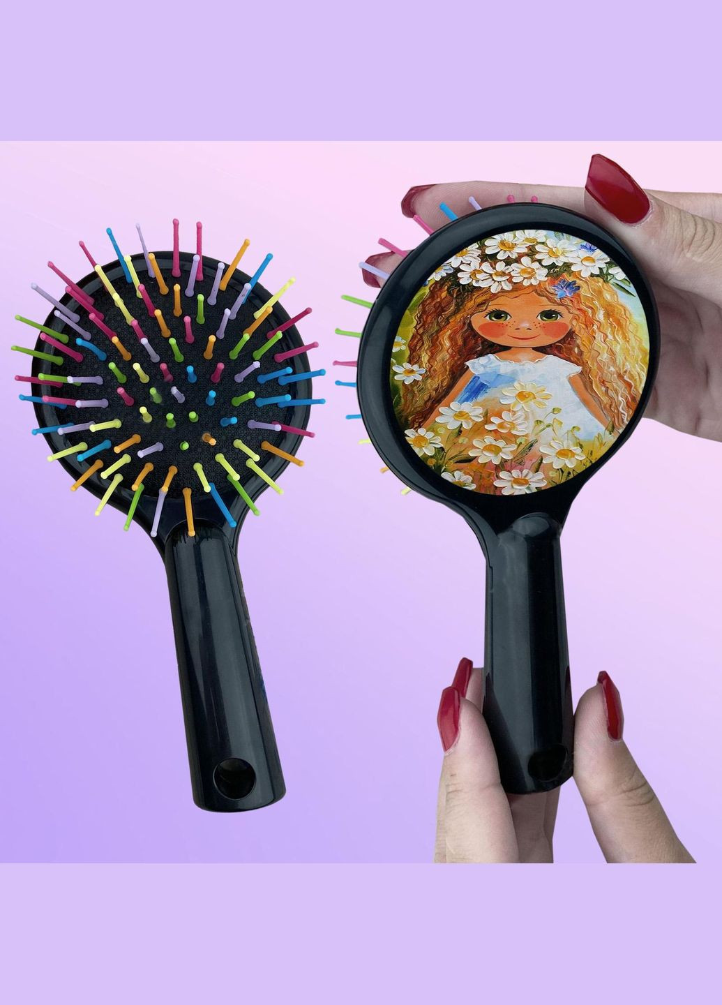 Детская Расческа для волос #0112 Черная No Brand (315044711)