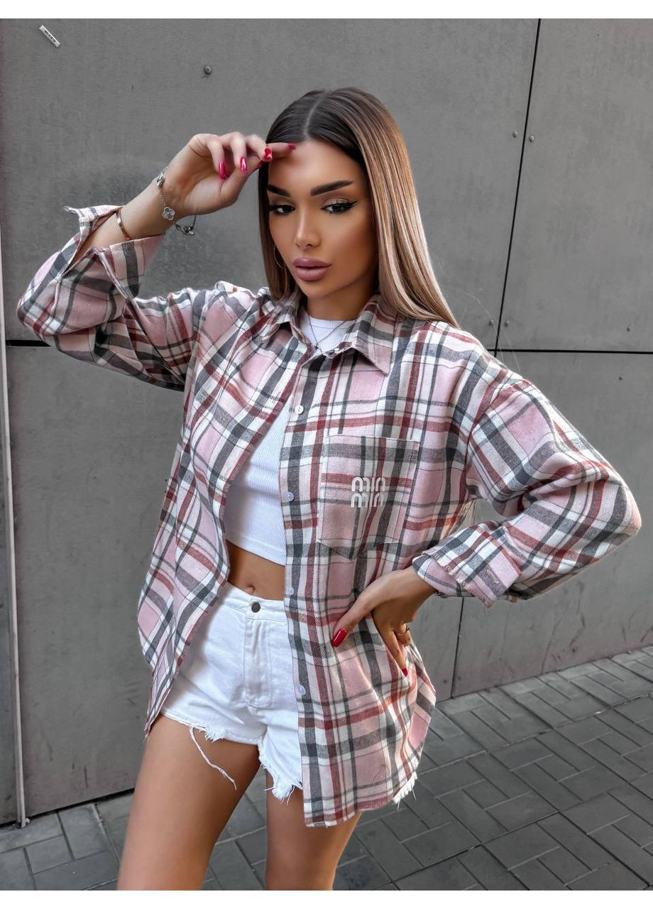 Жіноча картата сорочка No Brand (365431943)