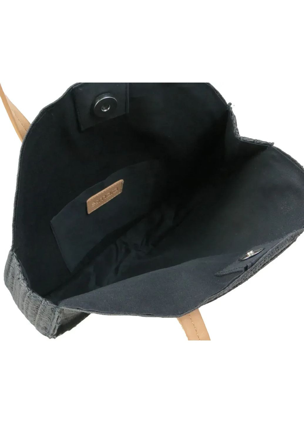 Экологическая соломенная женская плетенная сумка Черная Esmara (365715583)