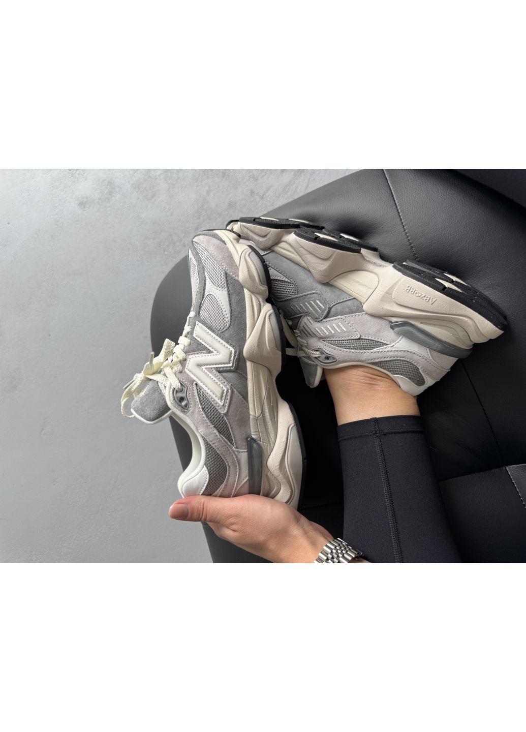 Кроссовки женские и мужские New Balance 9060 Slate Grey Raincloud | Нью Беланс 9060 серые демисезоны (372129252)