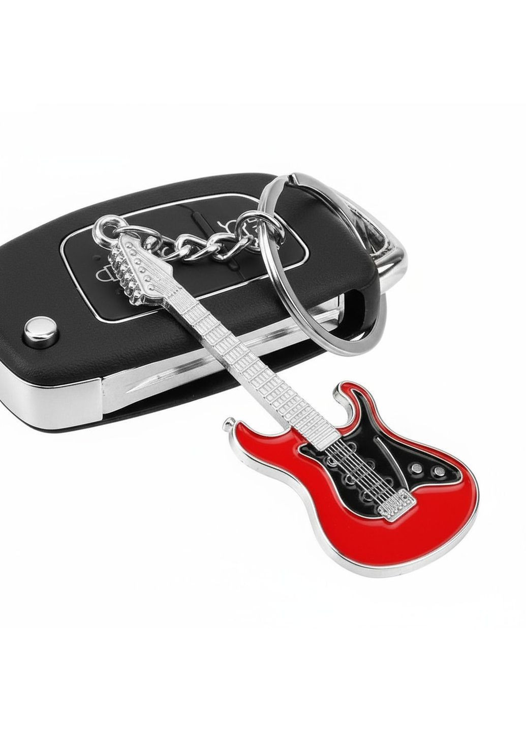 Брелок для ключів Гітара металевий Червоний 99_10_0_1С No Brand (367738711)