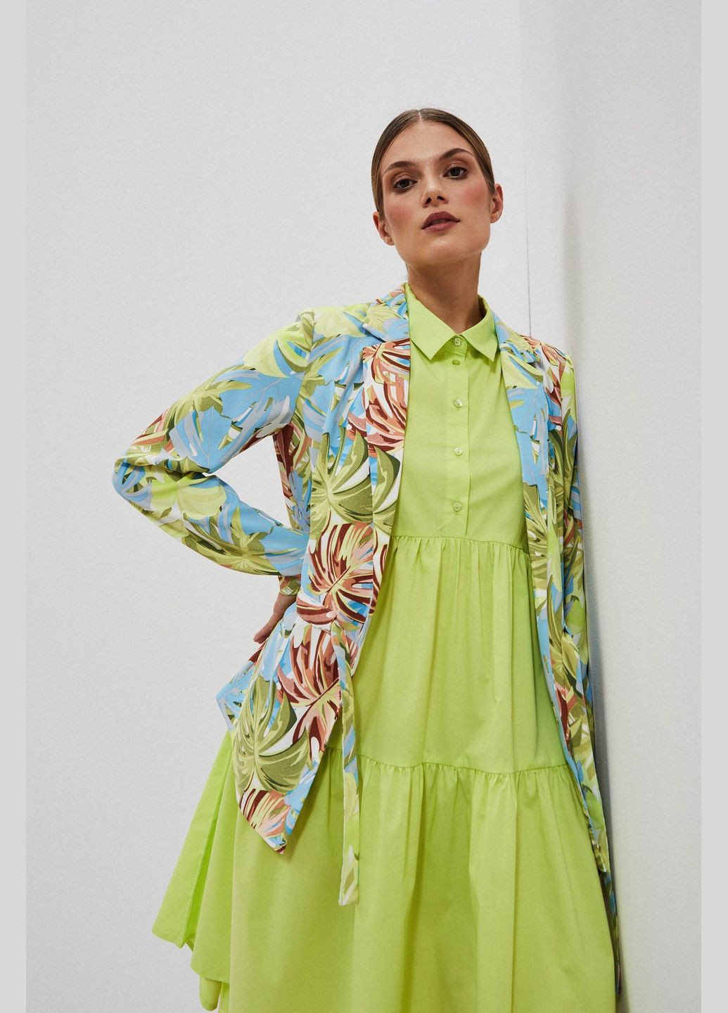 Голубой женский жакет Moodo -