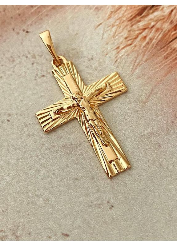 Позолоченный Крестик. Позолота No Brand (358202337)