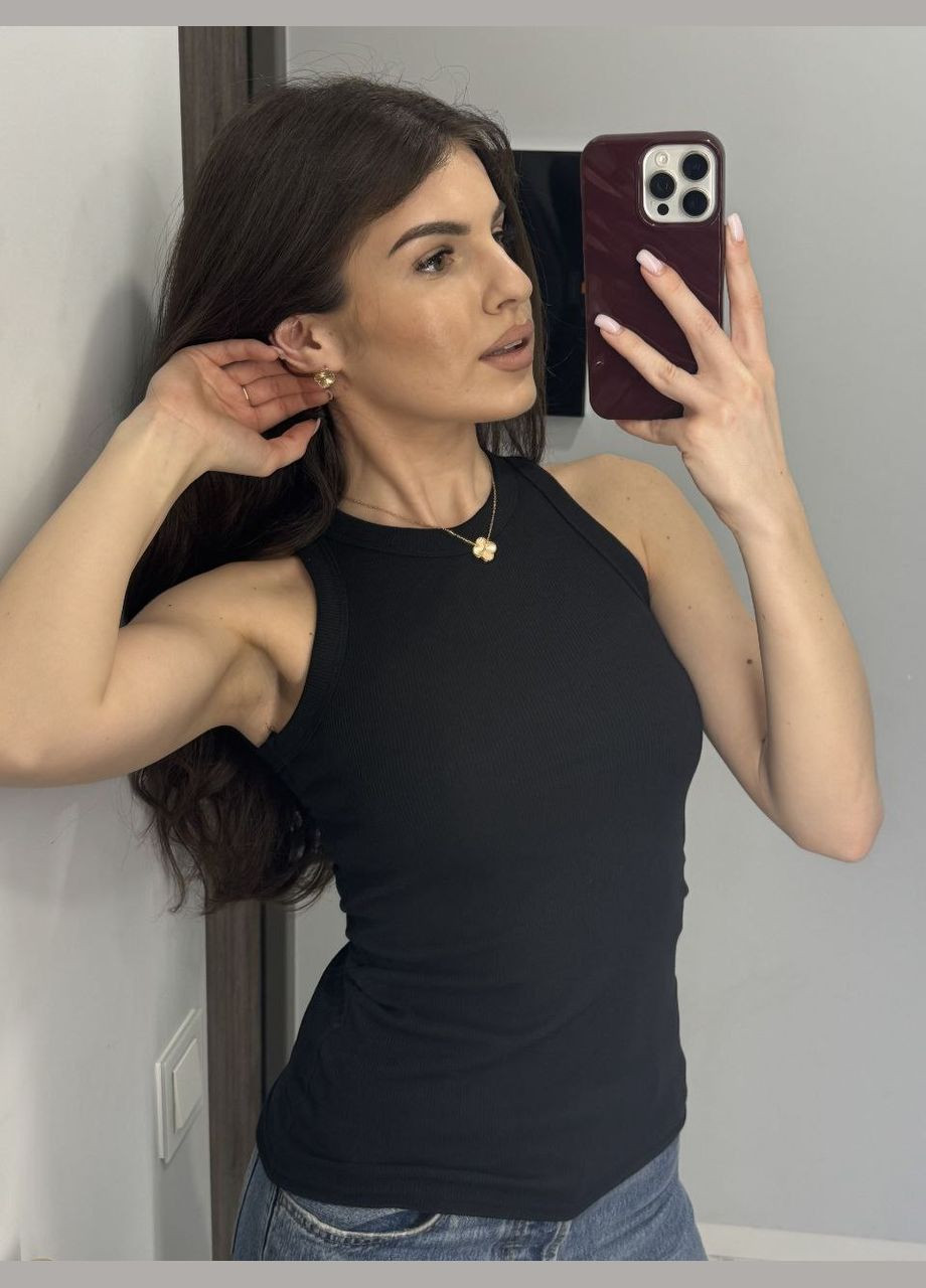 Базовая майка в рубчик No Brand — 320166810