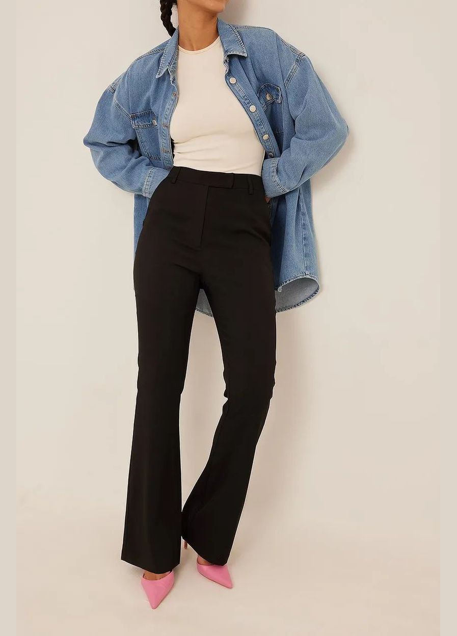 Брюки демисезон,черный, NA-KD (299642412)