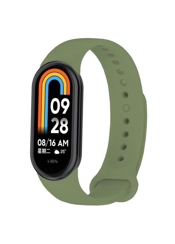 Силиконовый ремешок для Xiaomi Mi Smart Band 8 Pine-Green (709395) BeCover (336952709)