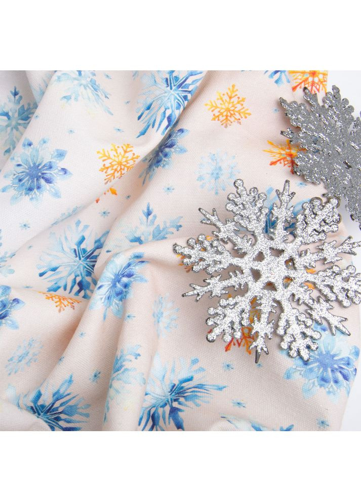 Тканина декоративна бавовна скатертина 150 см 230 г/м2 для скатертин, штор, декору. новорічний, різдвяний принт IDEIA (366089595)