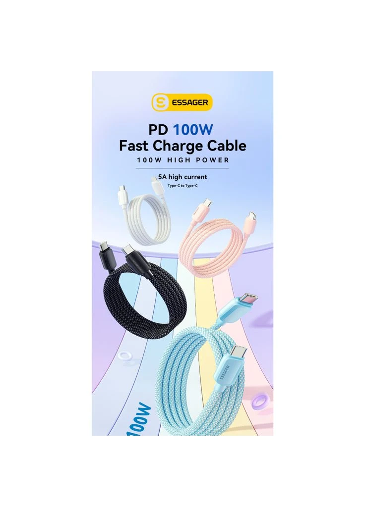 Дата кабель USB-C to USB-C 3.0m 100W black (EXCTT1-WLC01-P) Essager (382085121)