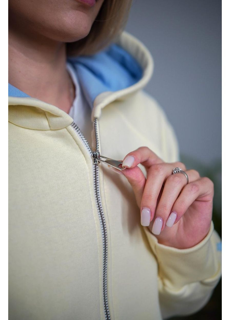 Женский костюм на замке с начесом светлый лимон (М208.4) UMON (363979526)