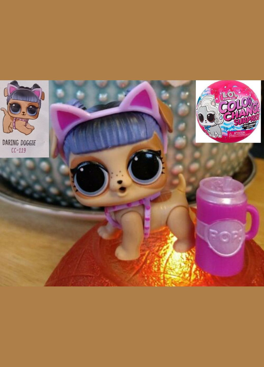 Ігровий набір Lol Surprise! Daring Doggie лялька лол тваринка улюбленець Color Change pets L.O.L. Surprise! (323480838)