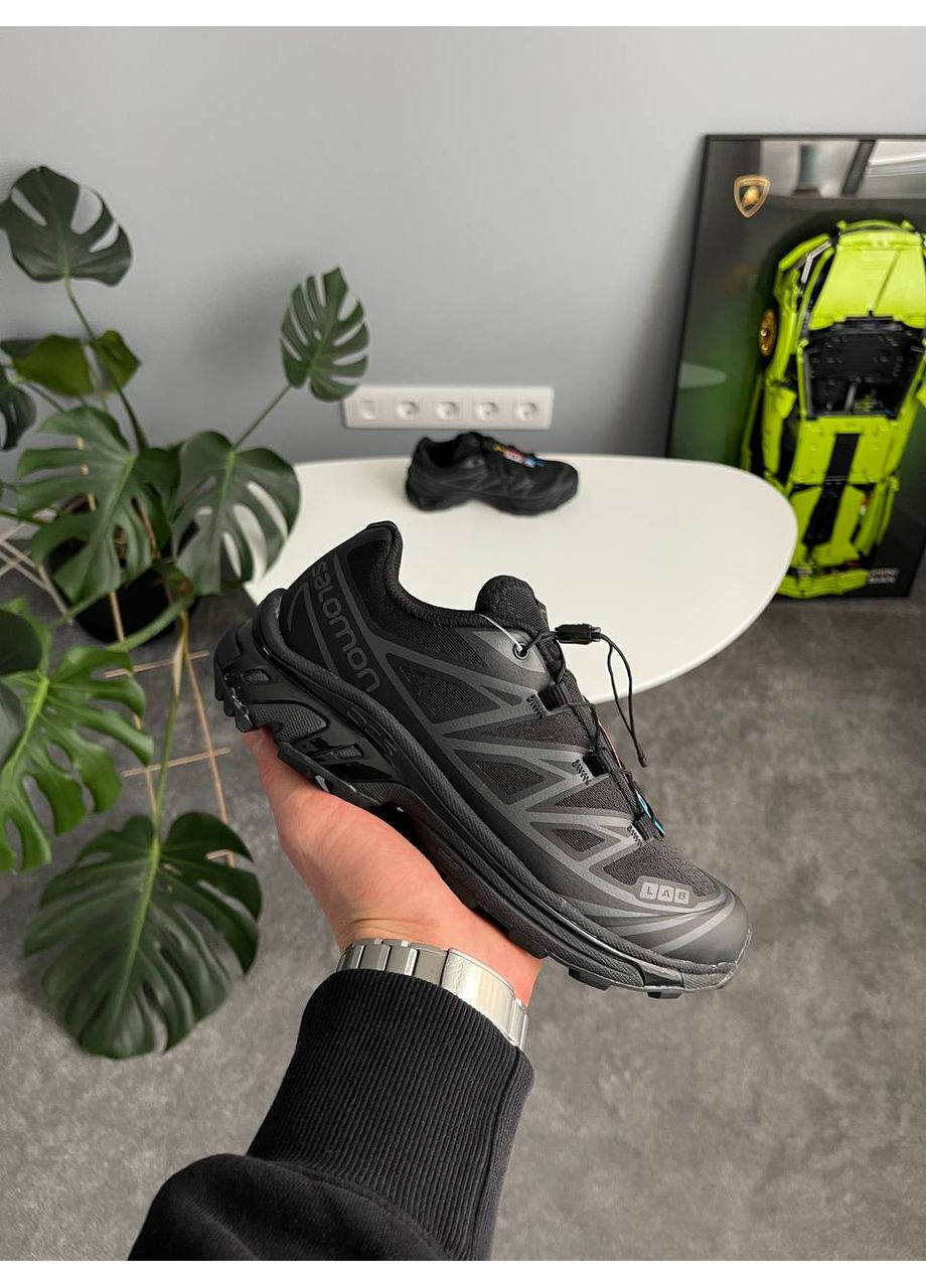 Чорні Осінні кросівки чоловічі і жіночі salomon xt-6 adv dover black | саломон хт-6 чорні No Brand