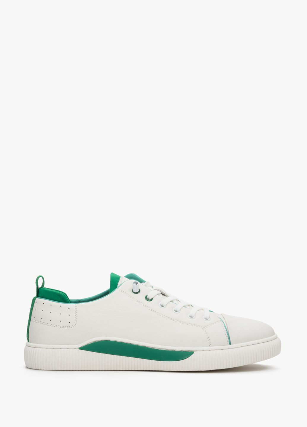 Білі кеди низькі, колір білий Estro